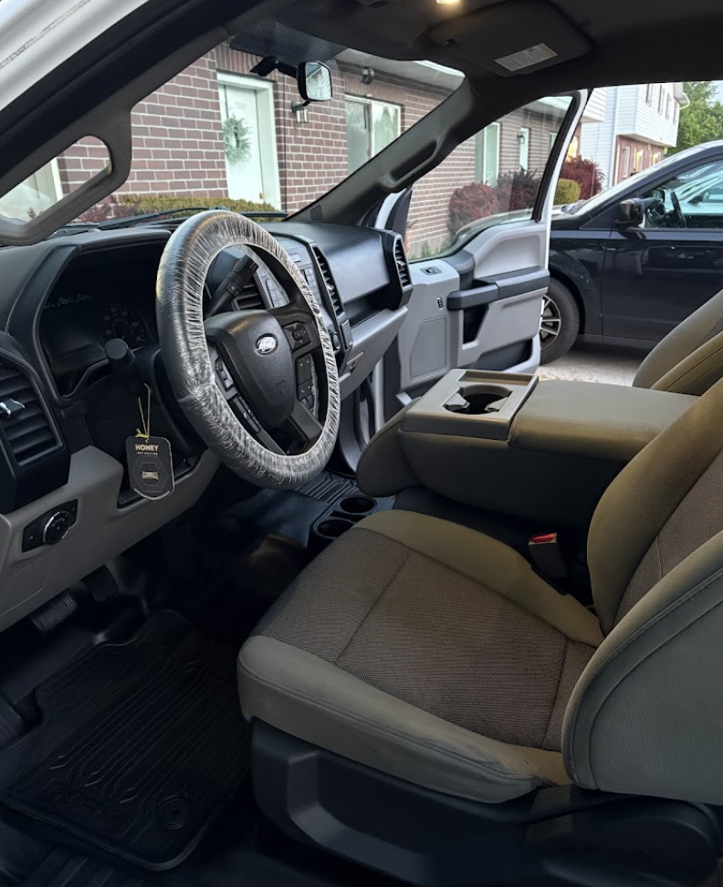 Ford truck interior after professional detailing